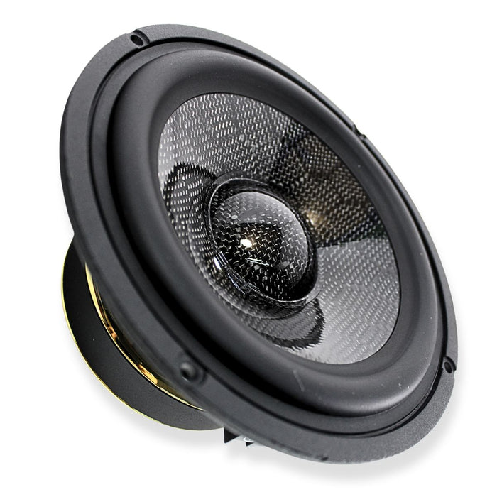 B2 Audio REFSQ63 3-Way Component Speakers Carbon Fiber
