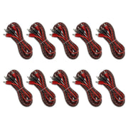 DS18 12ft OFC RCA cable 10-pack with Ultra Flex jacket. Clean, noise-free signal transfer for multi-amp car audio installs. 10 Pack Display
