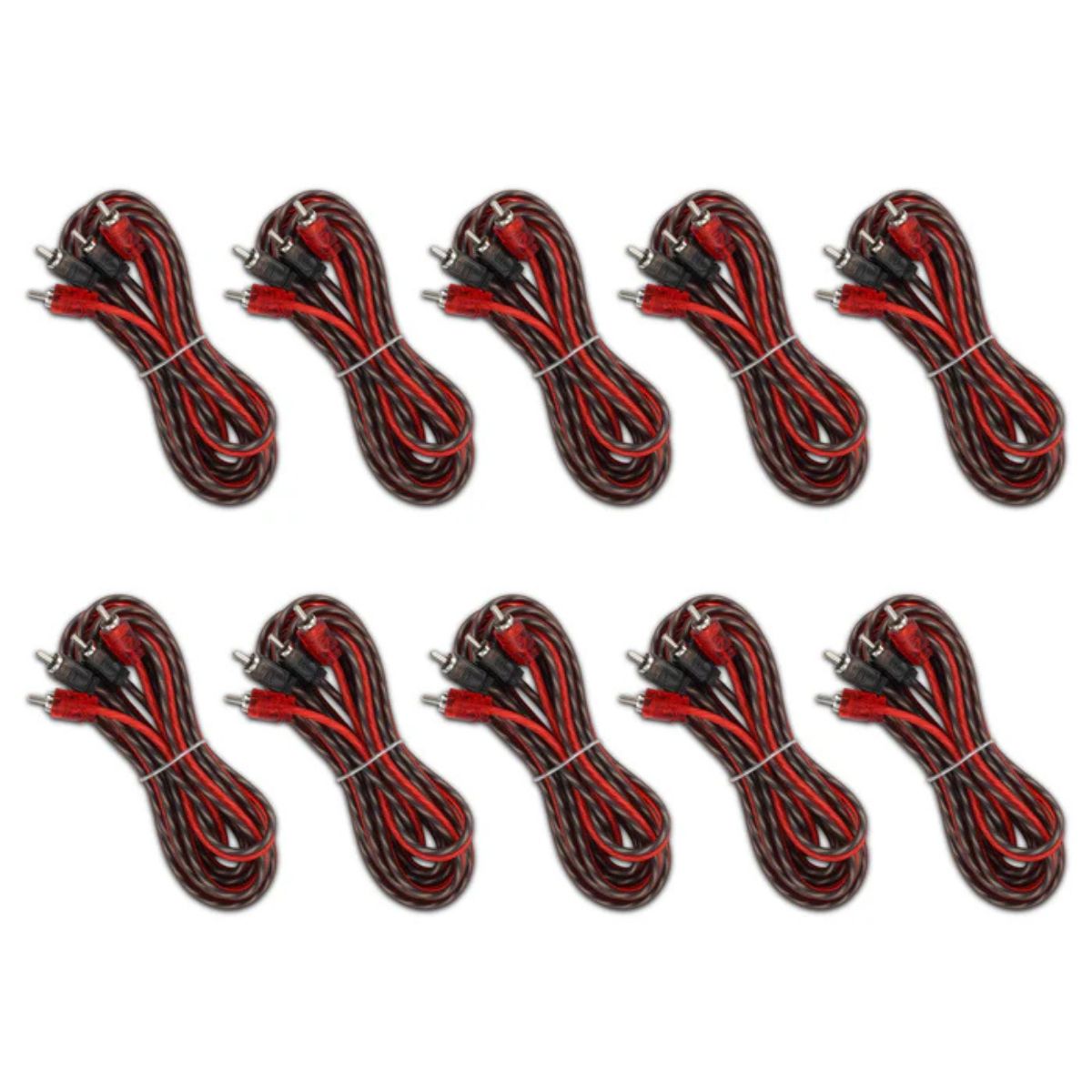 12FT OFC RCA Audio Cables 10-Pack Ultra Flex Dual Male | DS18 RCA-12FT ...