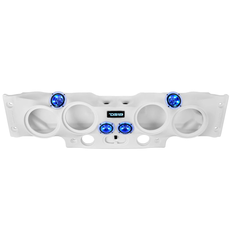 Jeep Wrangler Overhead Sound Bar System w/ 4 Tweeters and 2 Drivers JK JKU
