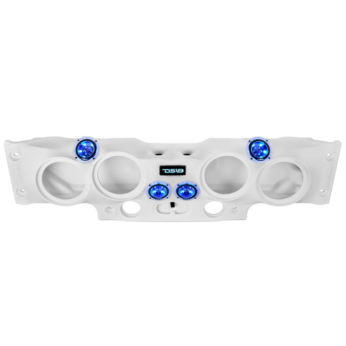 Jeep Wrangler Overhead Sound Bar System w/ 4 Tweeters and 2 Drivers JK JKU