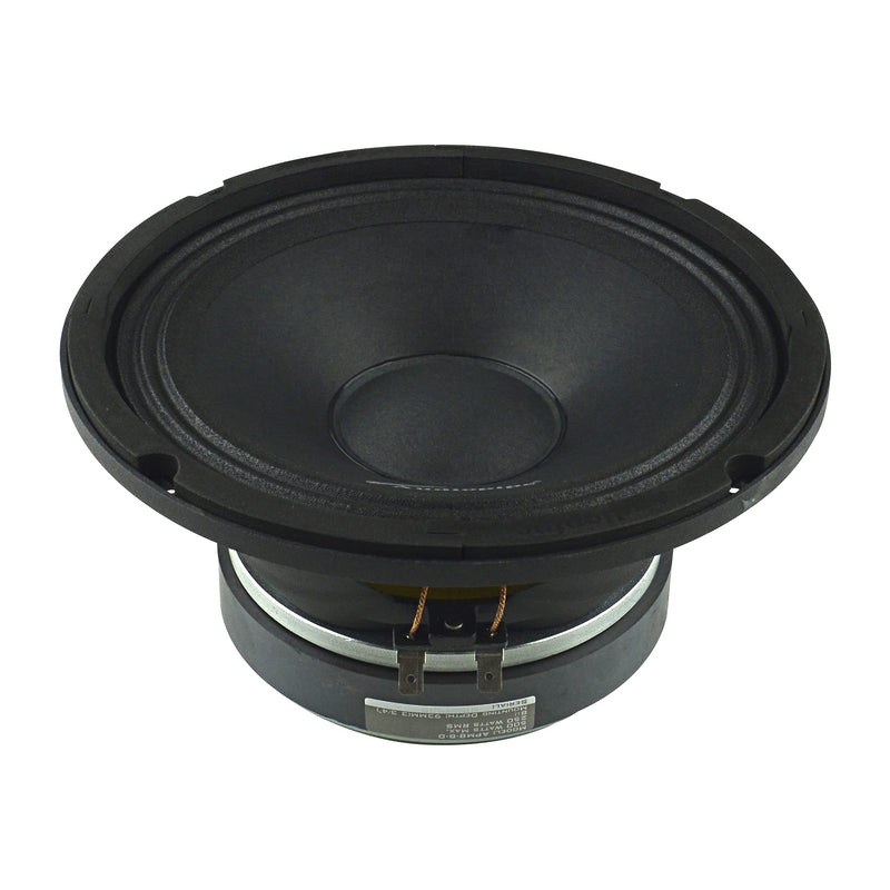 8-Ohm Dual 2" Voice Coil 250 Watts RMS 8" Mid Frequency Bass Loudspeaker