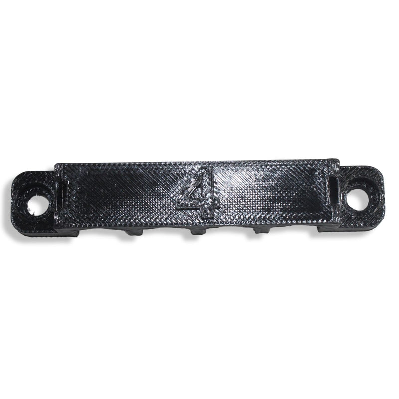 4 Gauge Cable Management Wire Comb Quad Slot Can Use w/ Cable Tie Red/Black