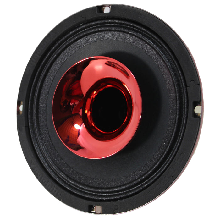 Audiopipe 6.5" 150W RMS 4 Ohm Red Eye Candy Compression Horn Midrange Coax Speaker