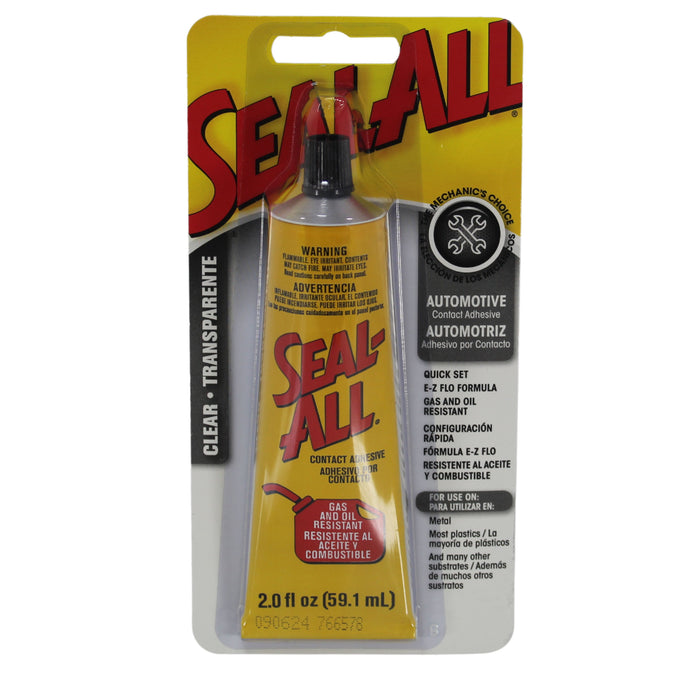 2 oz Seal-ALL Quick Set Clear Contact Gas & Oil-Resistant Automotive Adhesive