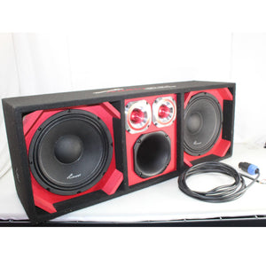 Red Fully Loaded Speaker Box w/ 2x10
