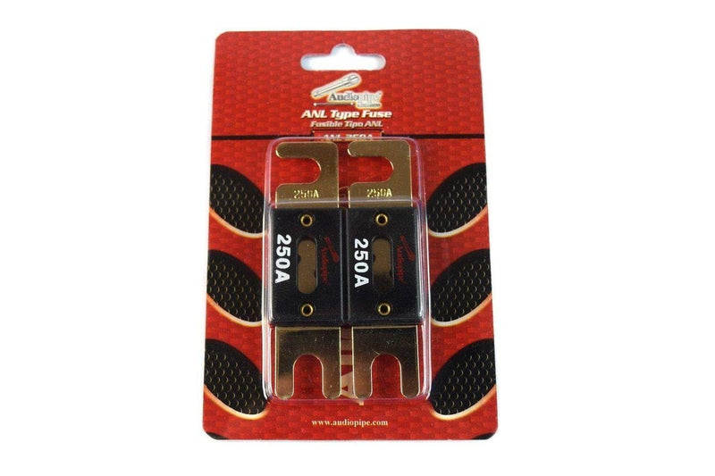 Audiopipe 250 Amp 32V Gold Plated ANL Car Audio Fuse Pair / AP-ANL-250A