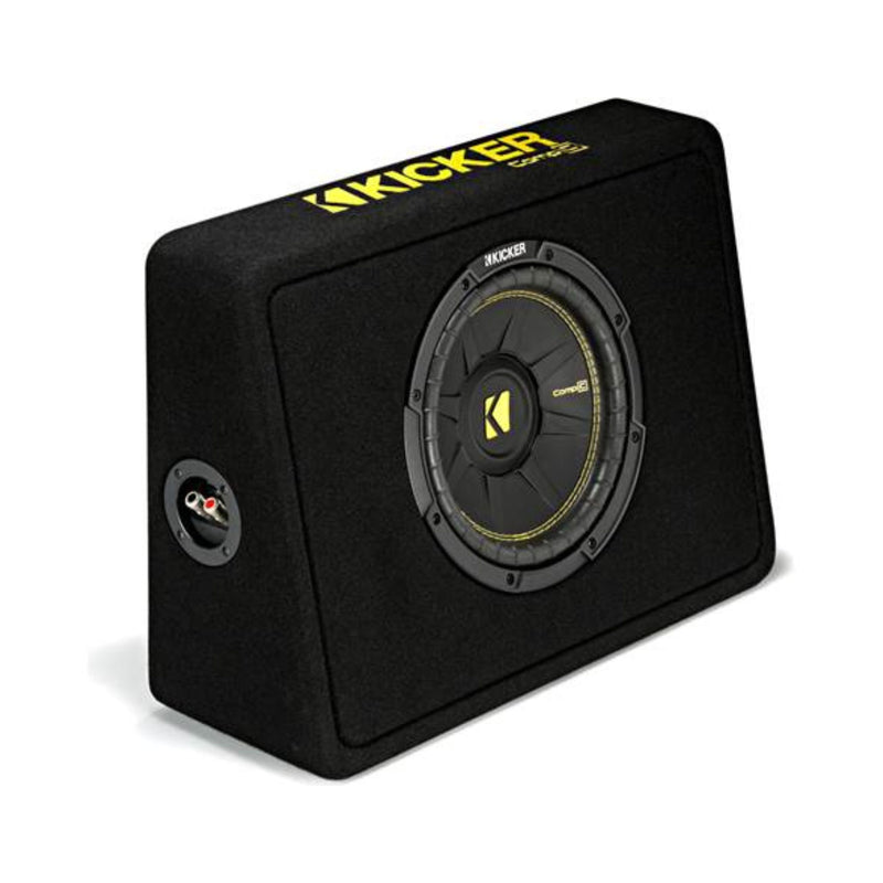 Kicker CompC Series 10" 300W RMS 4-Ohm Ported Subwoofer Enclosure - 44TCWC104