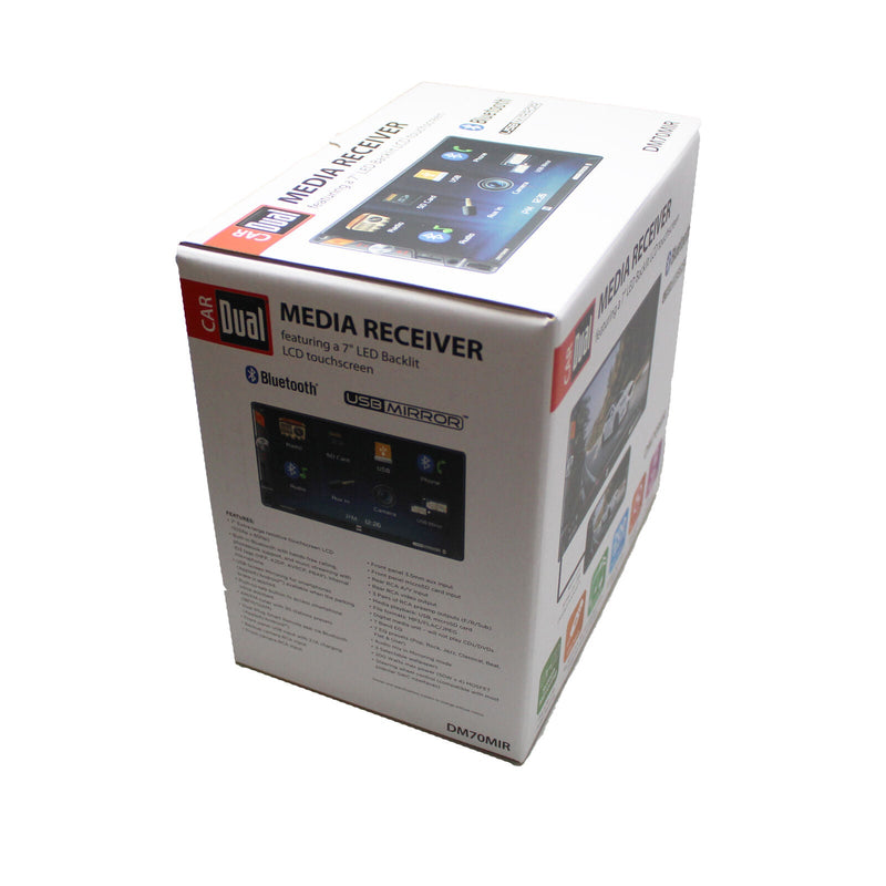 Dual 7" 2-Din Touchscreen LCD USB Screen Mirroring Bluetooth Multimedia Radio