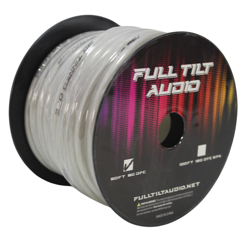 Full Tilt Audio 8 Gauge Tinned OFC Power/Ground Wire Clear Lot Cut By The Foot