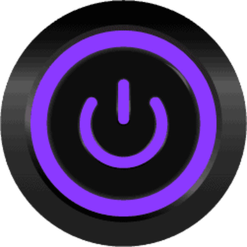 Sparked Innovations Universal Latching Power Symbol Pushbutton Switch w/LED SPDT