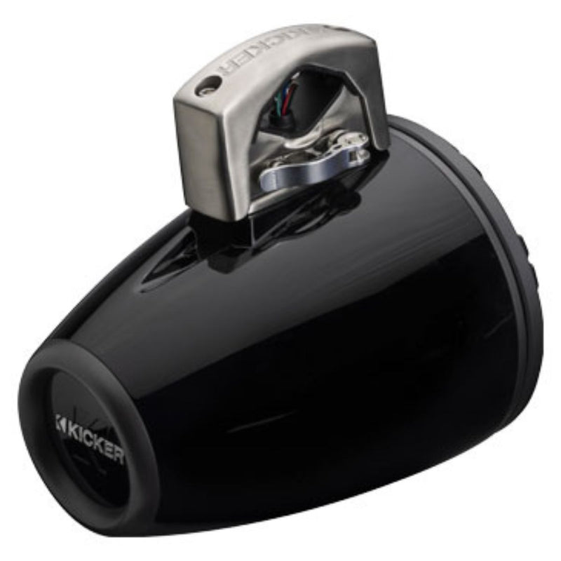 8" 500W RMS 4-Ohm Marine HLCD Tower Speakers Pair KICKER KMTCXL8 Black