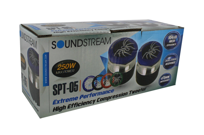 SPT-05 1" Compression Bullet Tweeter 4 Color Options 4-ohm 250w Pro Car Audio