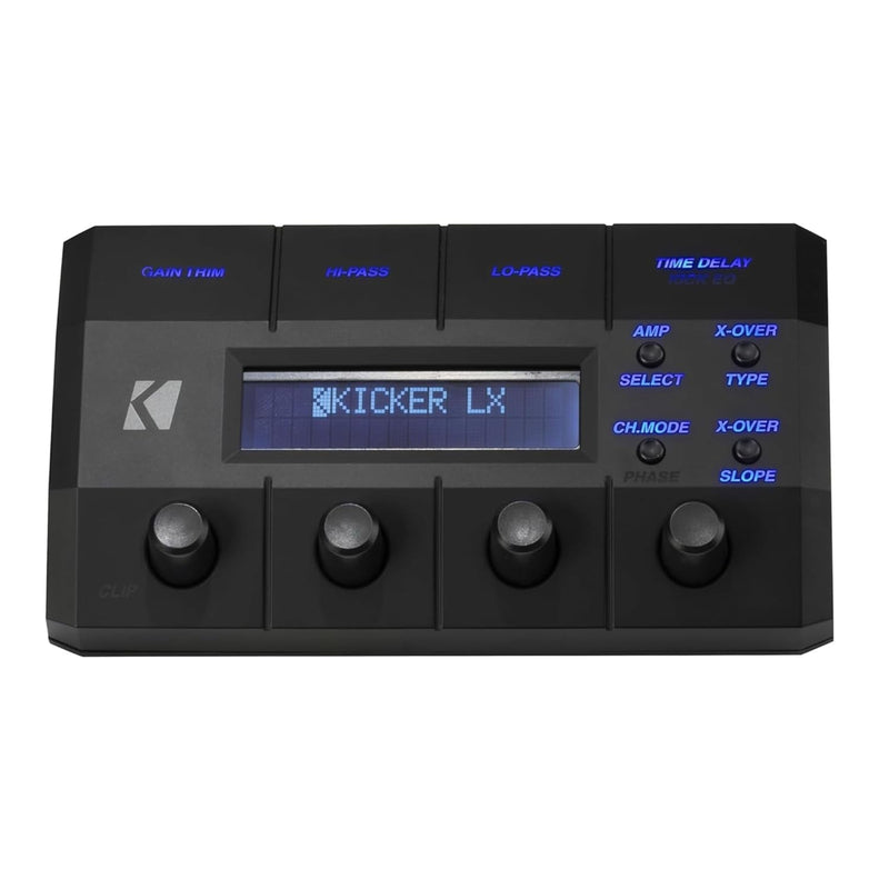 500W 2-Ohm Class D 4-Channel Amplifier w/LX Precision Controller & RGB LED Panel