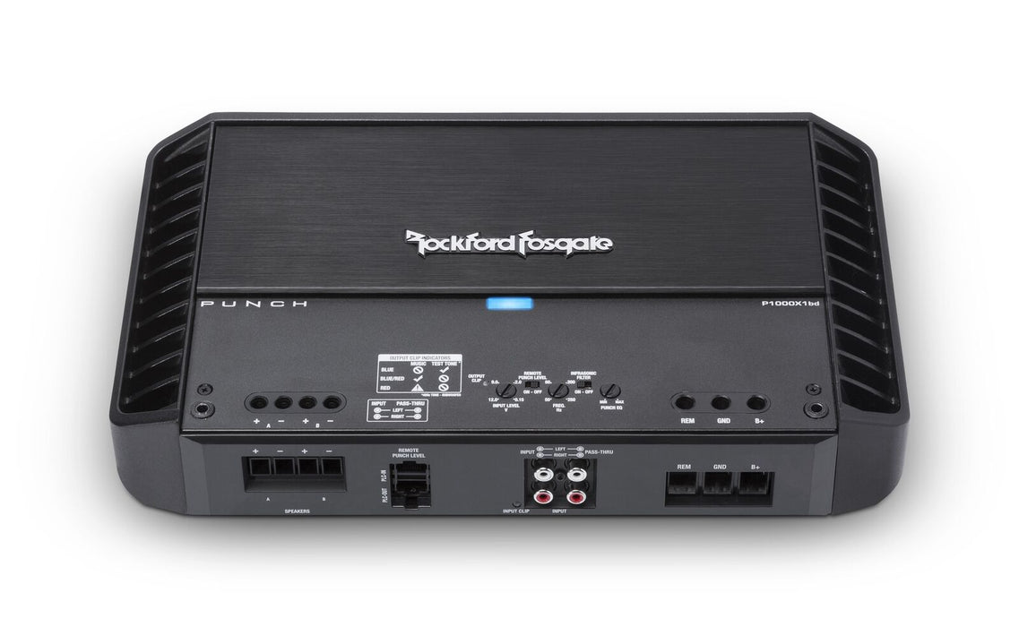 Rockford Fosgate Punch 1000 Watt Class-BD Monoblock Amplifier 1 ohm +Install Kit