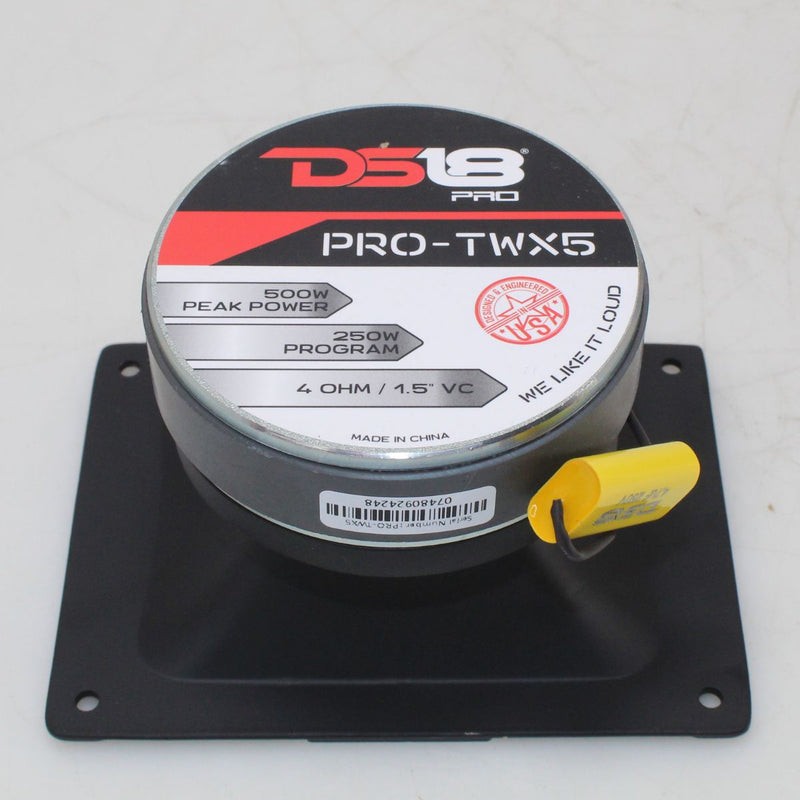 DS18 PRO 1.5" Voice Coil 4 Ohm 250W RMS Super Bullet Tweeter PRO-TWX5 OPEN BOX