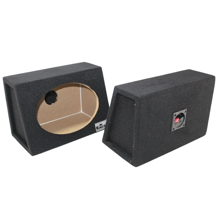 King Boxes 6x9" Universal Pair Carpet Car Speaker Enclosures KG-A69