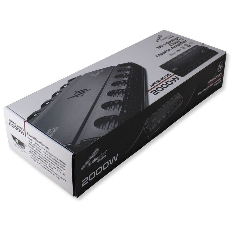 Audiopipe 2000 Watt 1 Ch 1-Ohm Class-D Car Audio Monoblock Amplifier APMQ-20001