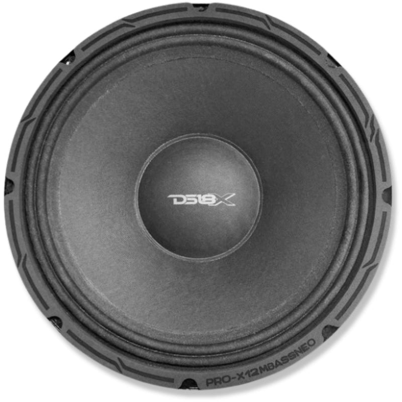 DS18 12" 500W RMS 4-Ohm Mid-Bass Loudspeaker w/ Neodymium Magnet PRO-X12MBASSNEO