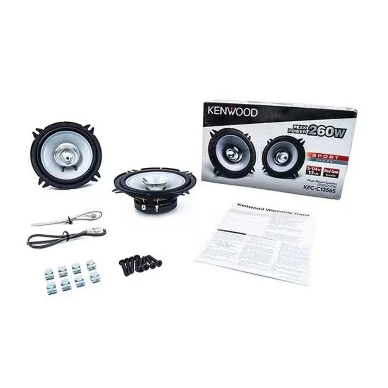 Kenwood Pair of 4" Sport Series 220 Watt 2-Way Coaxial Speakers KFC-1066S