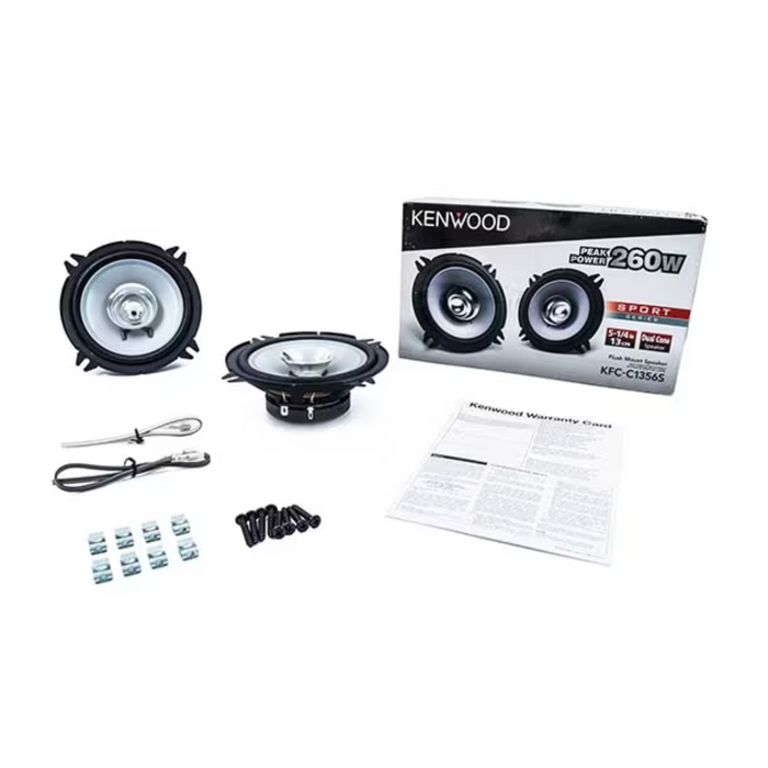 Kenwood Pair of 4" Sport Series 220 Watt 2-Way Coaxial Speakers KFC-1066S