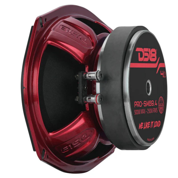 6x9" 250W RMS 4 Ohm Water Resistant Motorcycle Mid Range Loudspeaker DS18