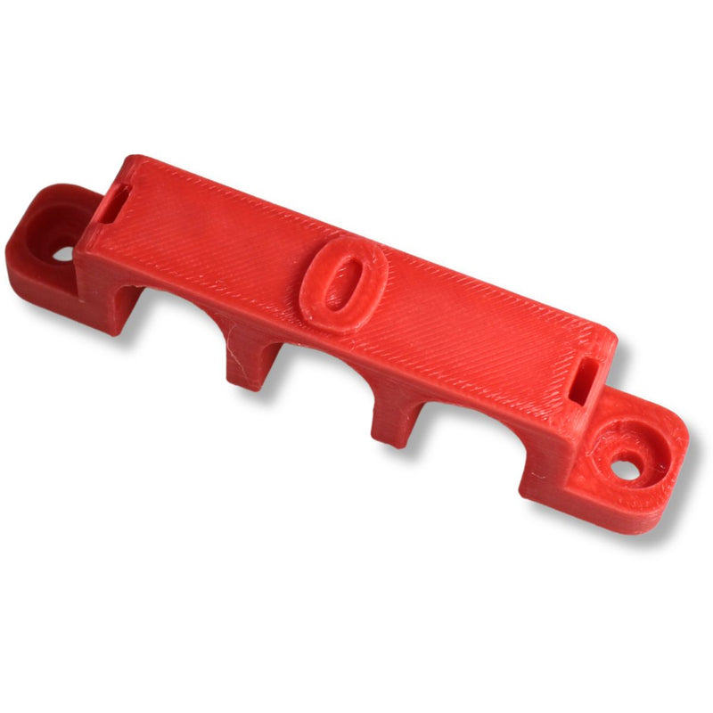 1/0 Gauge Cable Management Wire Comb Triple Slot Can Use w/ Cable Tie Red/Black