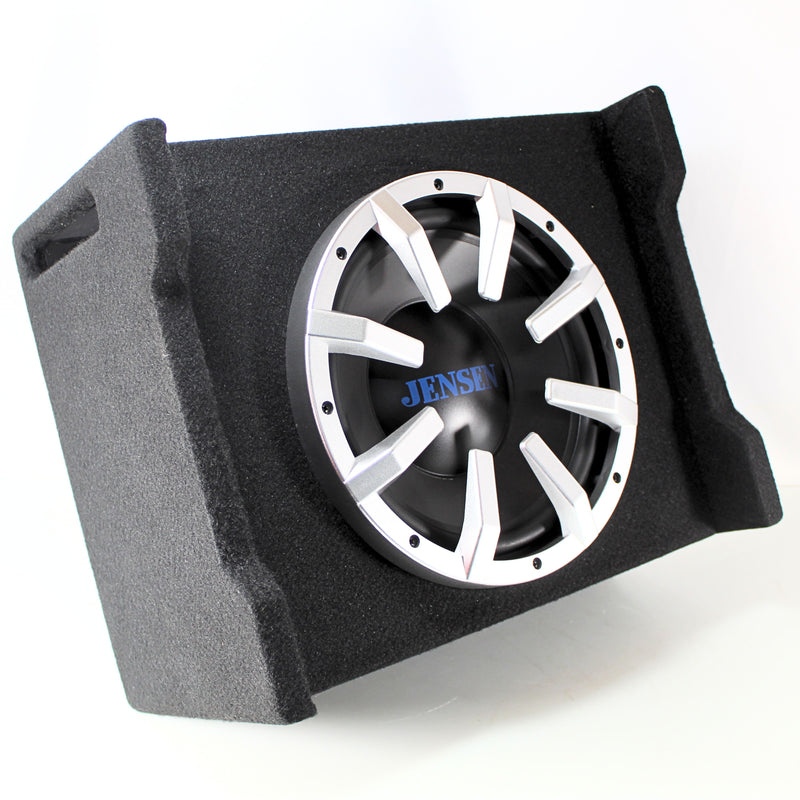 Jensen 10" 100 Watt RMS 4-Ohms Single Vented Downfire Subwoofer Enclosure
