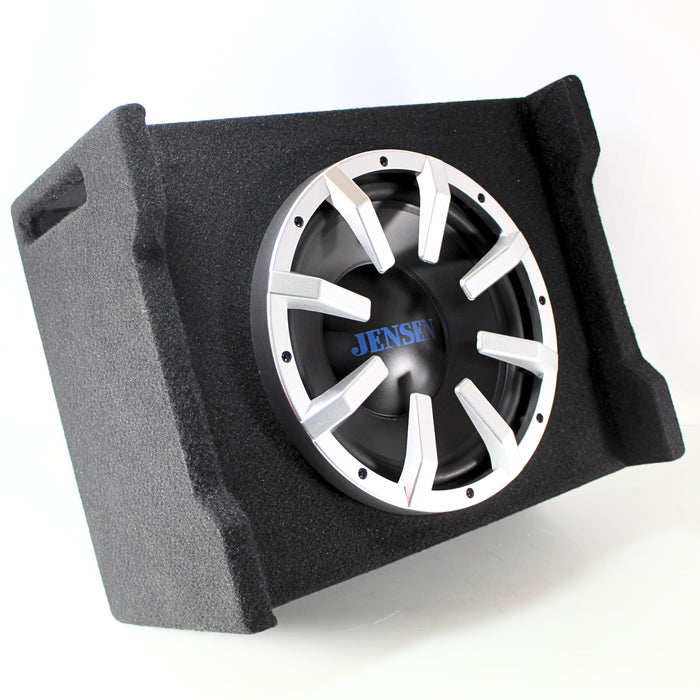 Jensen 10" 100 Watt RMS 4-Ohms Single Vented Downfire Subwoofer Enclosure