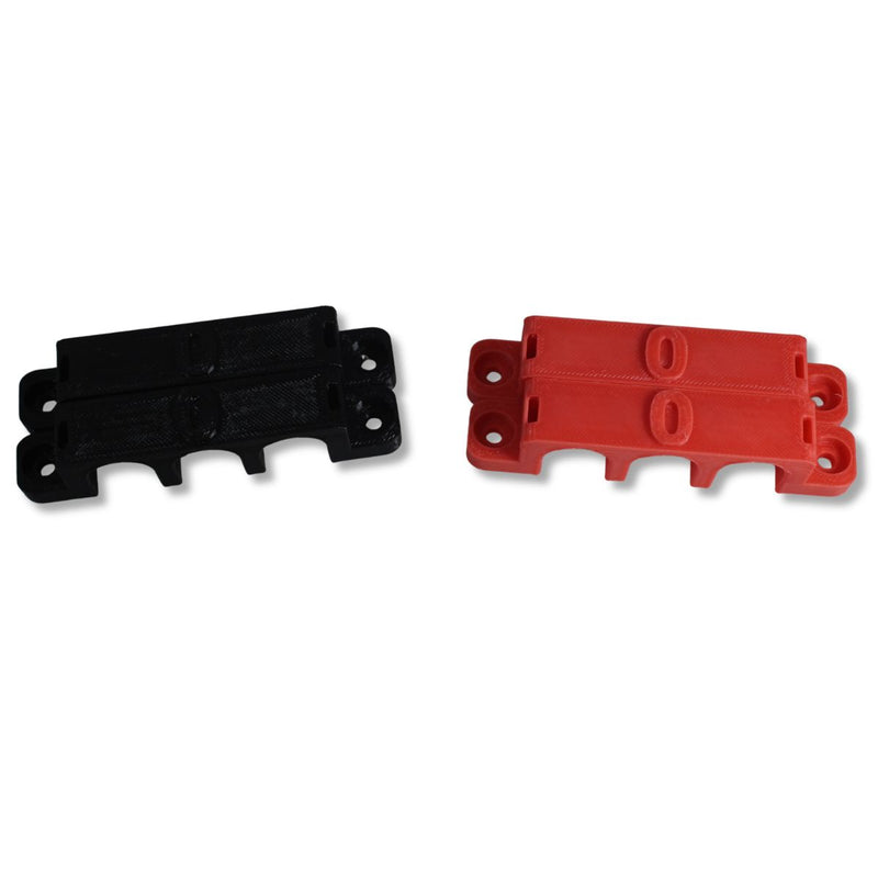 1/0 Gauge Cable Management Wire Comb Triple Slot Can Use w/ Cable Tie Red/Black