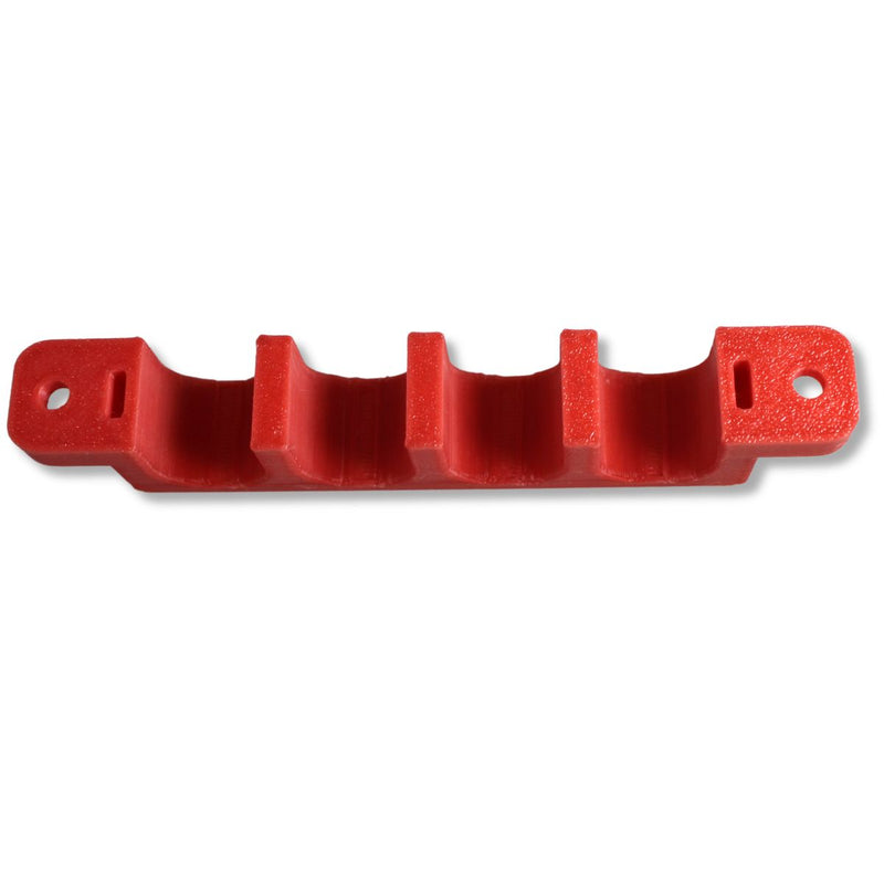1/0 Gauge Cable Management Wire Comb Quad Slot Can Use w/ Cable Tie Red/Black