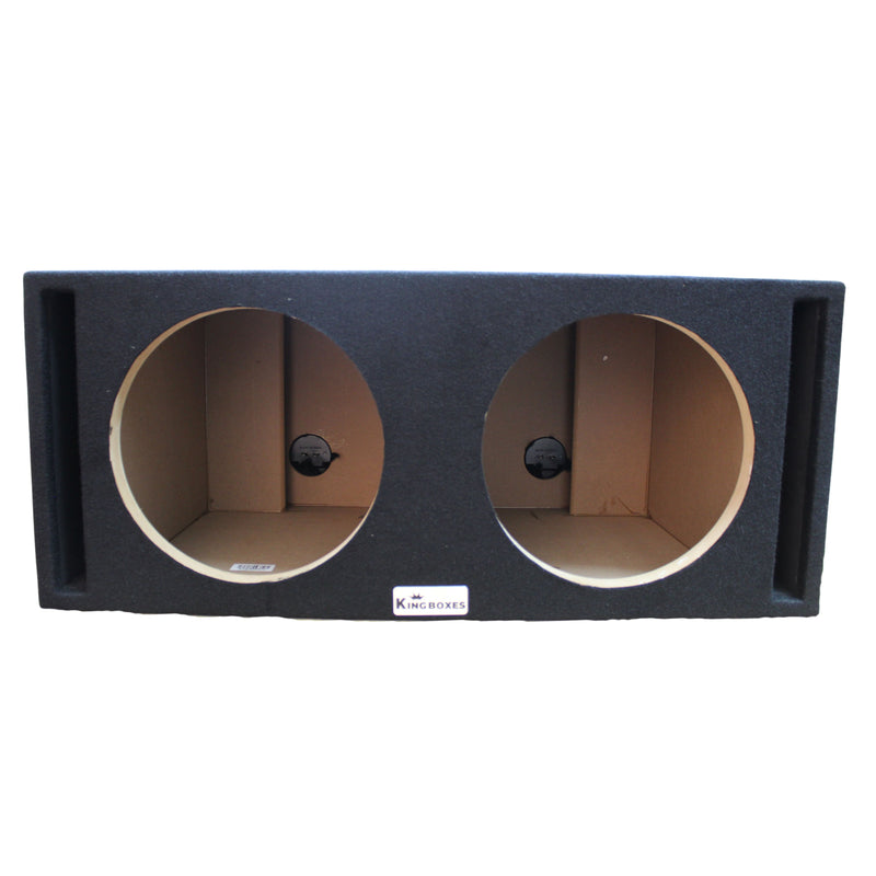 King Boxes 12" Dual Vented Carpeted Universal Subwoofer Box D12DSV