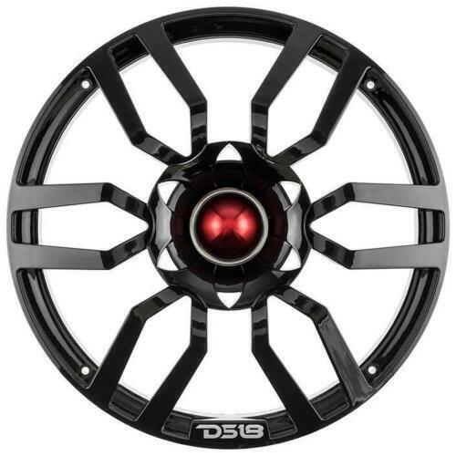 1x 10" Black Speaker Grill Cover / Built In Bullet Tweeter RGB LED Pro Audio