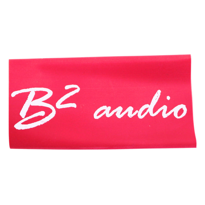 B2 Audio 10 Pack of 0 Gauge Red Heat Shrink with B2 Audio Logo