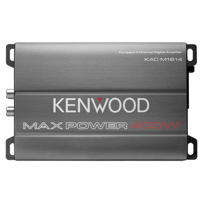 Kenwood Class D 4 Channel 4 ohm 400 Max Bridgeable Power Marine Amplifier