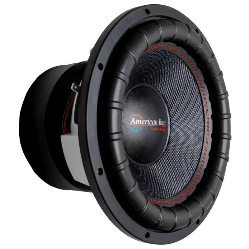 High output 15 inch car audio subwoofer designed for deep bass, strong motor strength, and reliable performance for daily and competition systems. Subwoofer Side View