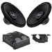 15" Sub + 1500W Amp Combo | AP-PP215-COMBO-2 Audiopipe Bass Power Kit view of everything included.