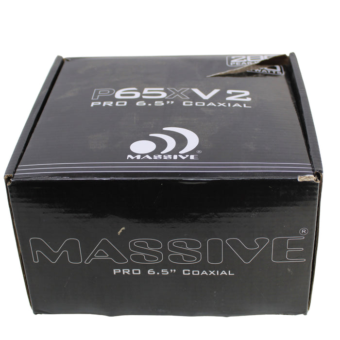 Massive Audio 6.5" 2-Way Coaxial Midbass Speakers 240W Max 4-Ohm OPEN BOX
