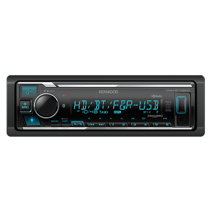 Kenwood Bluetooth Car Stereo with USB Port, AM/FM Radio, MP3 Player KMM-BT732HD