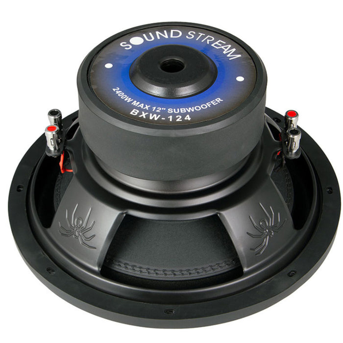 12" 800 Watt RMS Dual 4-Ohm Car Audio Subwoofer Xtreme Bass Soundstream BXW-124