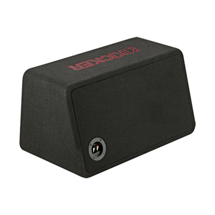 Kicker Loaded Vented Angled-Back 10" Subwoofer Enclosure 1000W Peak 45VL7R102