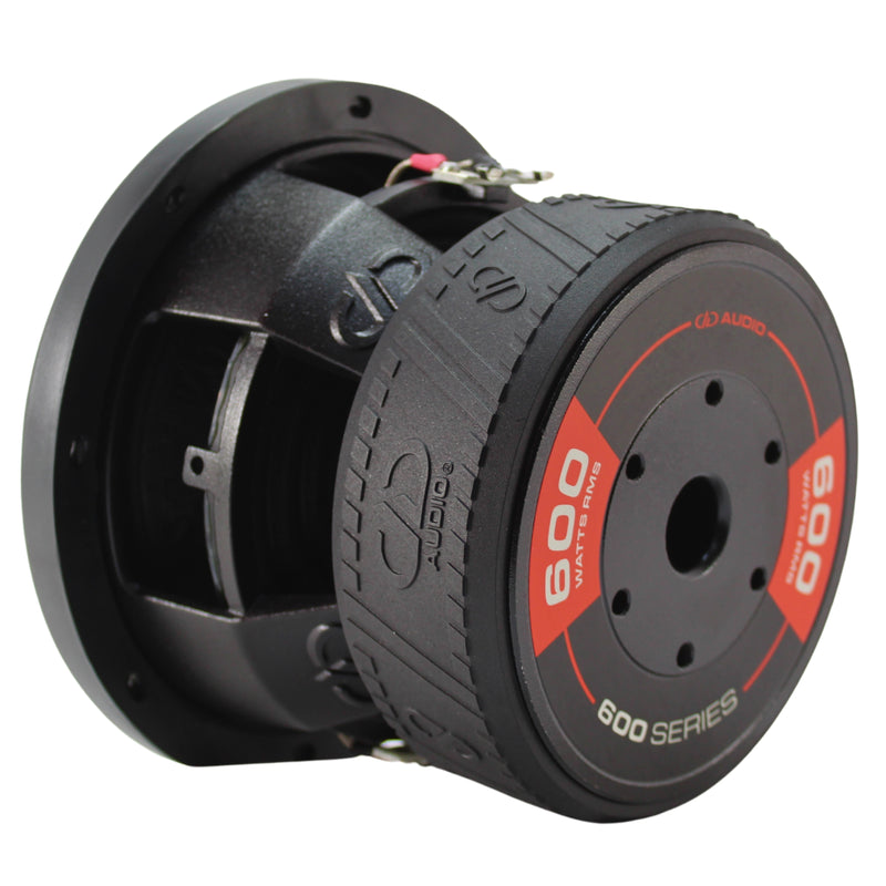 DD Audio 6 Inch Dual 2 Ohm 1800W Peak/600W RMS Power Tuned Subwoofer 606d-D2