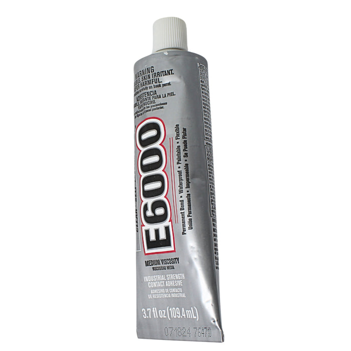 3.7 fl oz E6000 Industrial Strength Clear Medium Viscosity Waterproof Adhesive