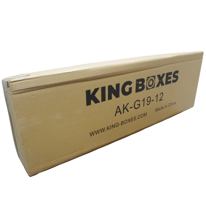 King Boxes 12" Dual Sprayed Sealed Box 19-23 Silverado/Sierra Crew Cab/AK-G19-12