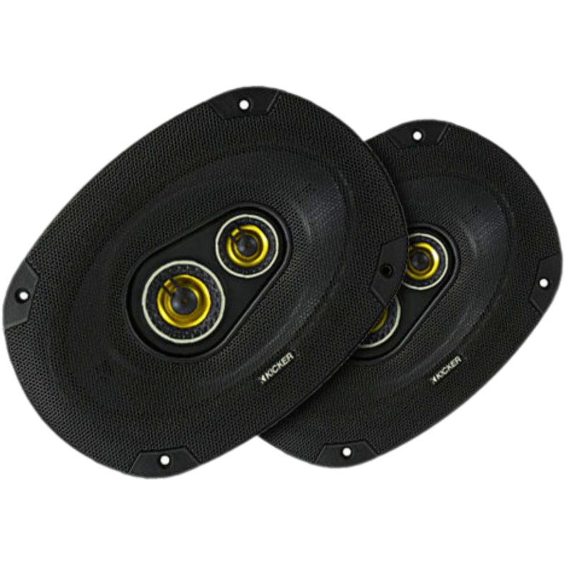 Kicker CS-Series 6x9" 150W RMS 4-Ohm Coaxial 3 Way Speakers / 46CSC6934