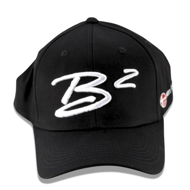 B2 Audio Black Flex-Fit Classic, Ball Cap Hat with "B2" Logo