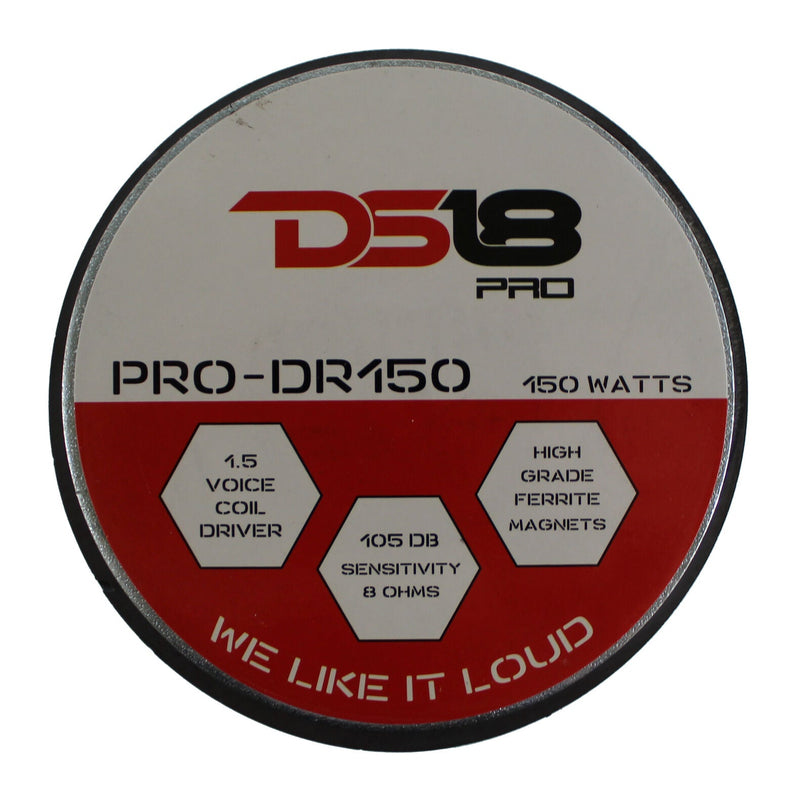 DS18 PRO-DR150 1.5" Phenolic Compression Driver 75W RMS 150W Max 8 Ohm