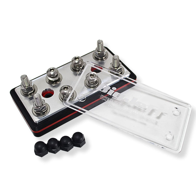 8 Spot Power / Ground 9/32 Terminal Lug Distribution Block - Big Jeff Audio