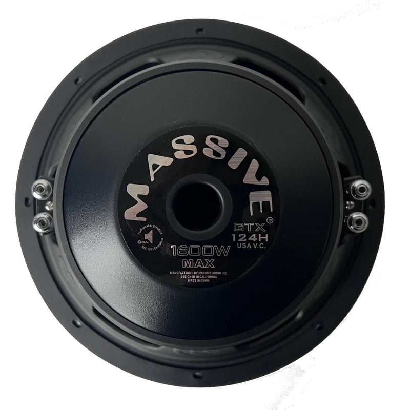 Massive Audio 12" Dual 4-Ohm 800 Watts RMS Subwoofer