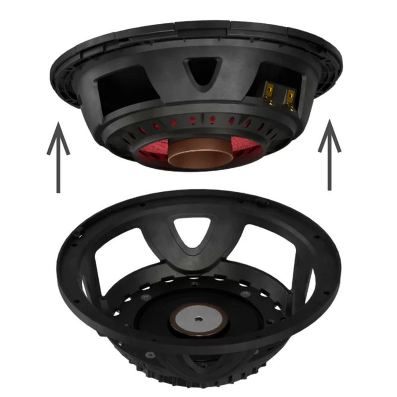 6.5" 350 W RMS 4 Ohm Mid-High Loudspeaker DS18 PROJECT360 Neo Rotating Recone